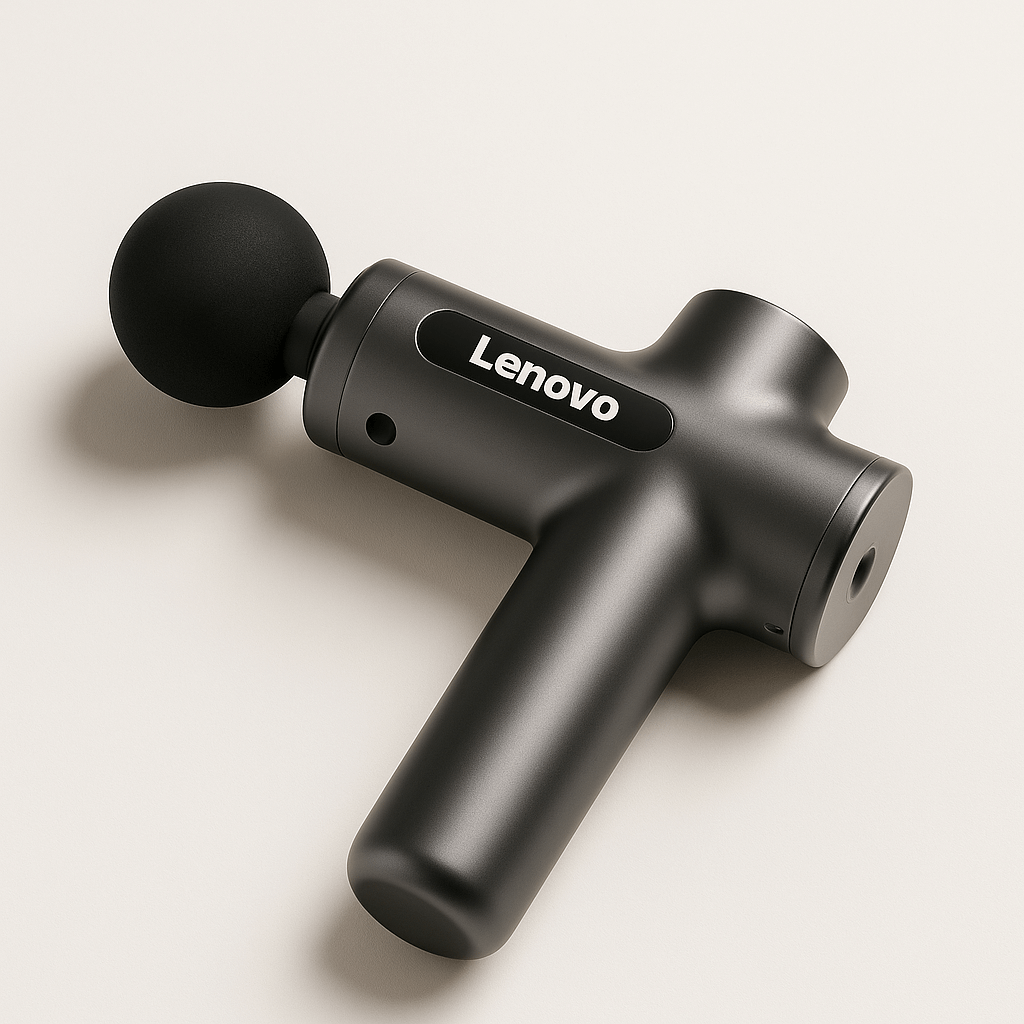 Lenovo Fascia gun Dypvevsmassasje med 8 massasjehoder for restitusjon og velvære