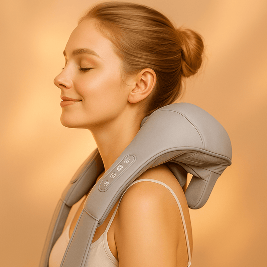 Elektrisk massasjepute med varme fra Veluna lindrer muskelspenninger