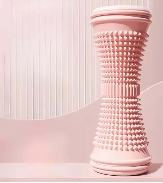 Fotmassasjerulle stående produktfoto fra Veluna for dyp fotmassasje