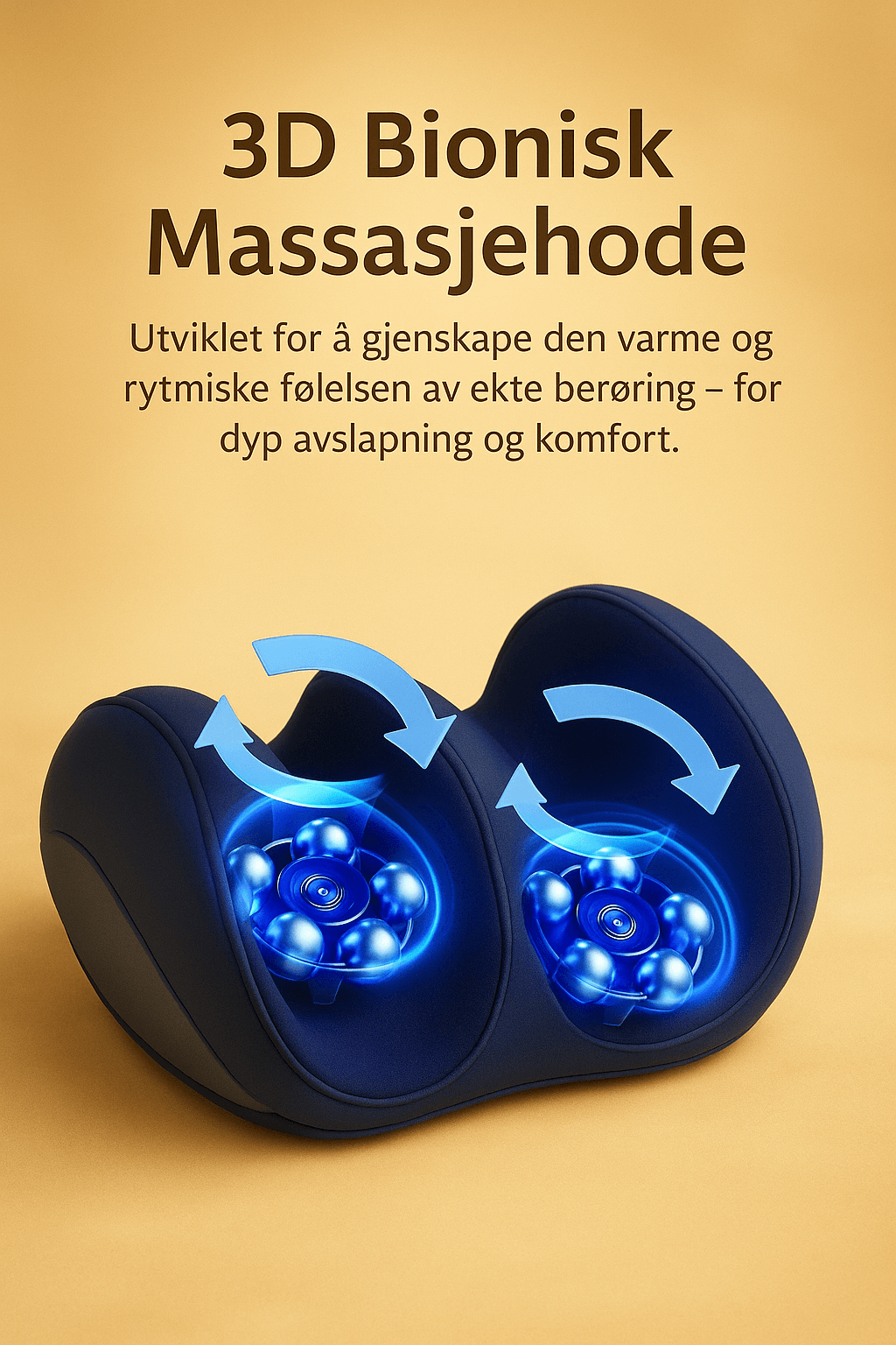 Fotmassasjeapparat med varme som gir dyp avslapning i føtter og legg