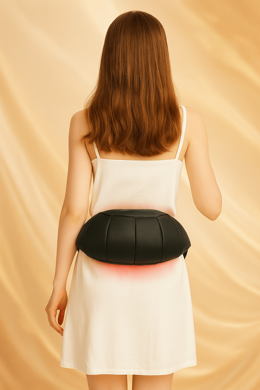  oppladbar nakke- og skuldermassasjepute med varme.